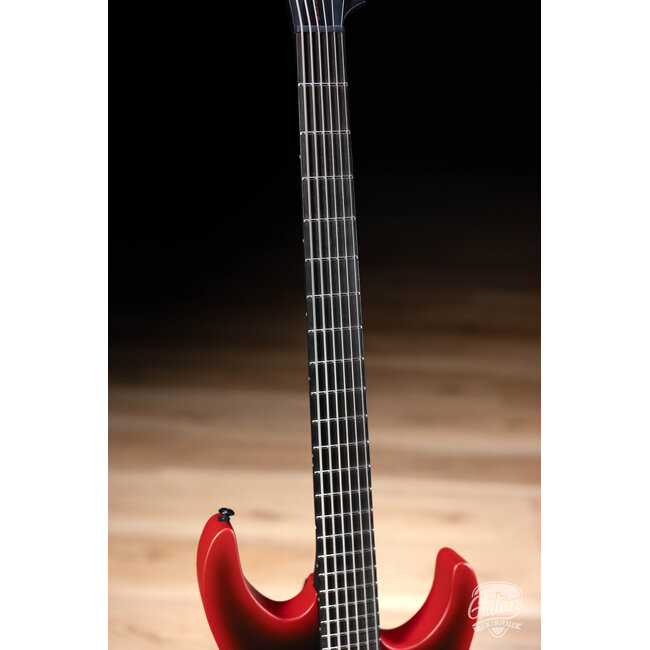 ESP LTD M-6 EVERTUNE 30"SCALE BLACK METAL – BLACK RED BURST SATIN