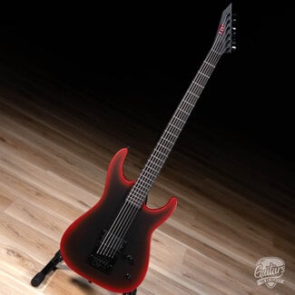 ESP LTD ESP LTD M-6 EVERTUNE 30"SCALE BLACK METAL – BLACK RED BURST SATIN