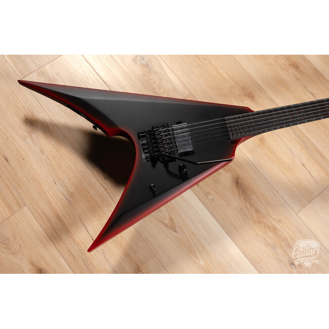 ESP LTD Arrow Black Metal Floyd Rose Guitar – Black Red Burst Satin