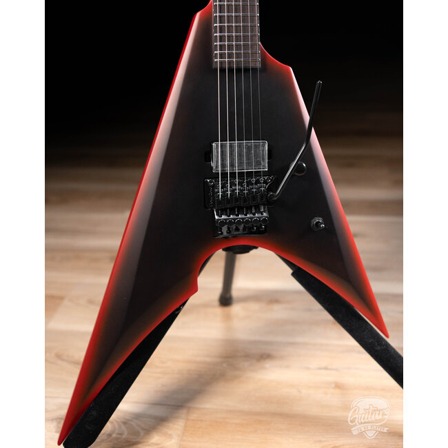 ESP LTD Arrow Black Metal Floyd Rose Guitar – Black Red Burst Satin