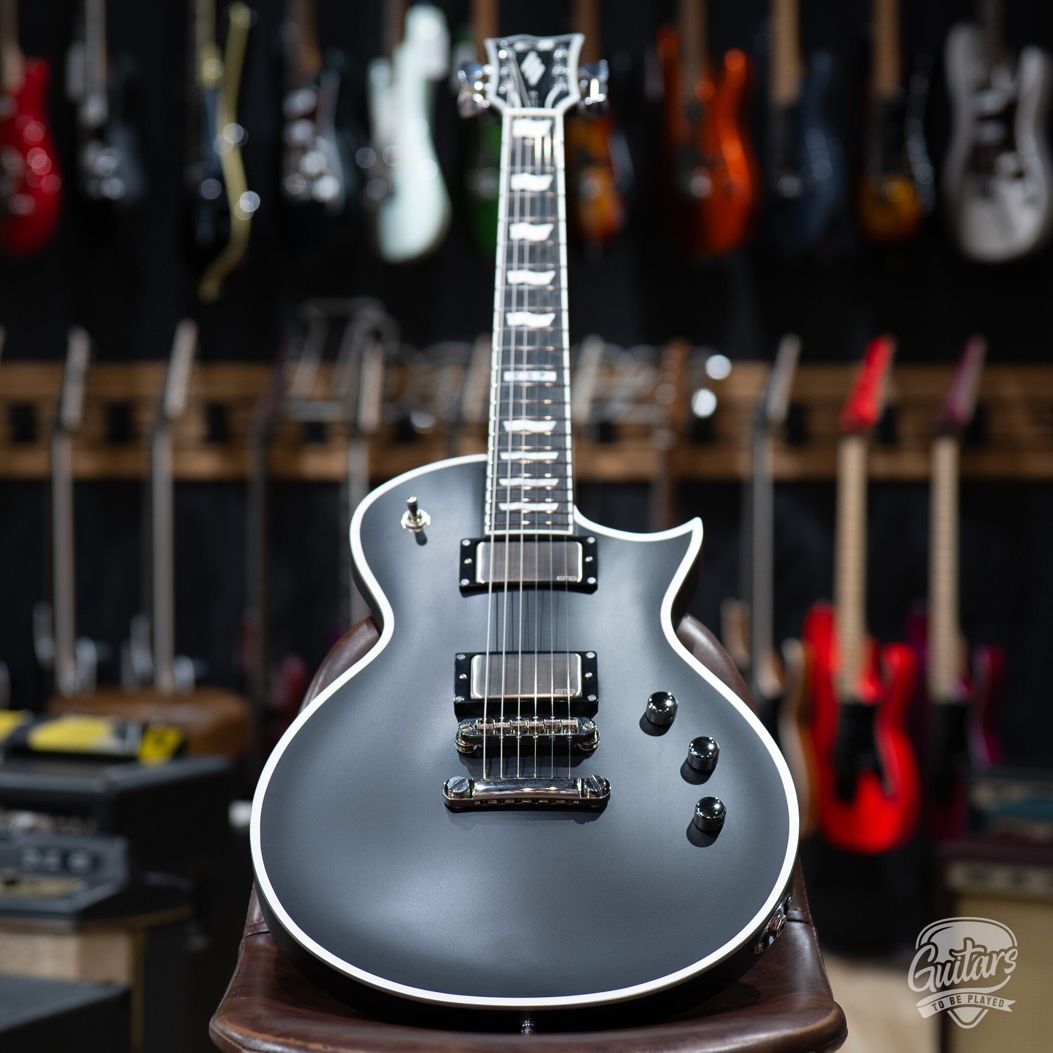 ESP E-II EC-BB Black Satin EMG搭載　ギグケース付き ESP E-II EC-BB Black Satin EMG搭載 ギグケース付き ESP E-II Eclipse
