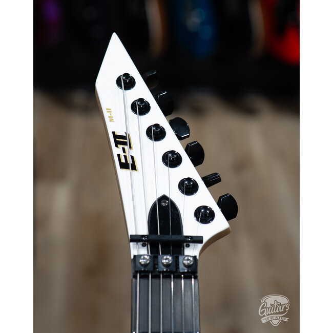 ESP E-II M-II Fishman Fluence Floyd Rose Guitar w/ Case – Snow White (B-stock)
