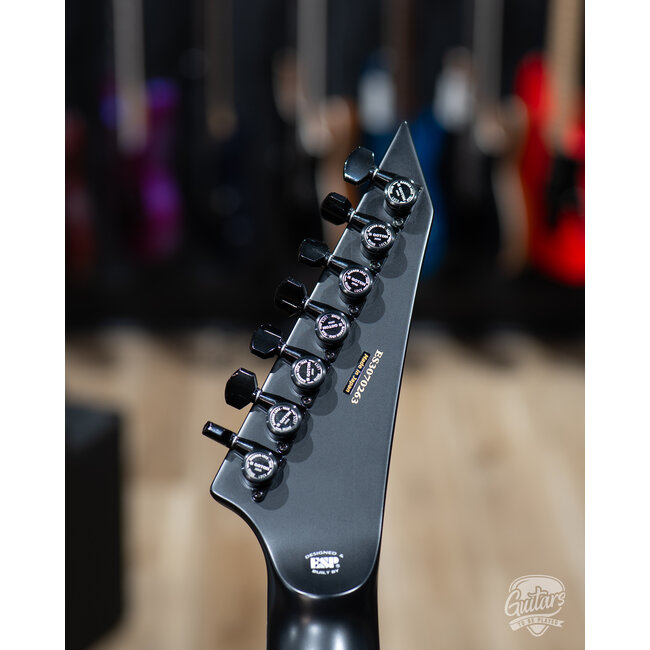 ESP E-II Horizon NT-7B Hipshot 7-String Baritone w/ Case – Black Satin (B-stock)