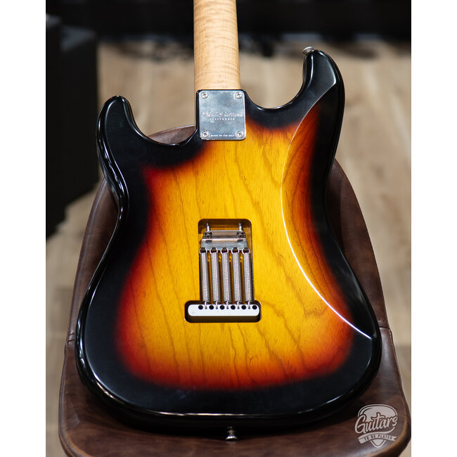 2023 Xotic XSC-1 Ash S-Style w/ Roasted Flame Maple Neck – 3-Tone Burst