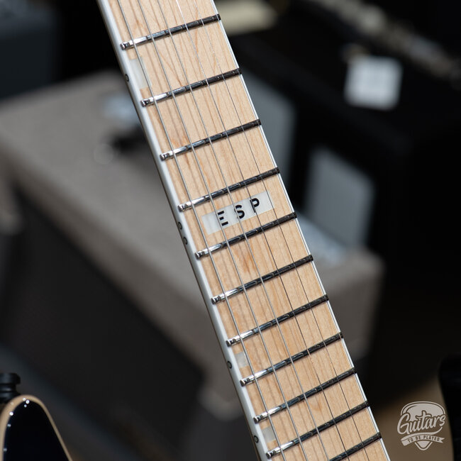 ESP E-II M-II NT Quilt Top & Maple Fretboard Guitar – Black Turquoise Burst