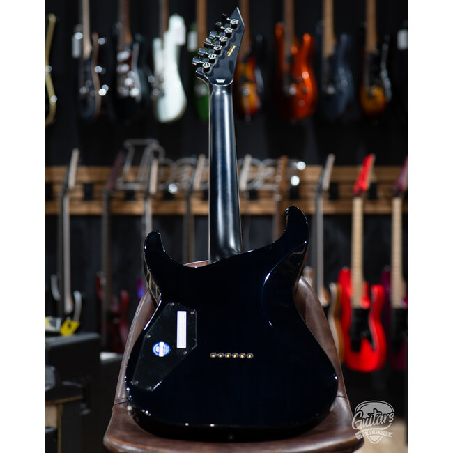 ESP E-II M-II NT Quilt Top & Maple Fretboard Guitar – Black Turquoise Burst
