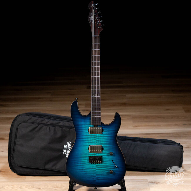 Chapman Scout Legacy S Style Hard Tail Guitar w/ Bag - Electric Sky Burst