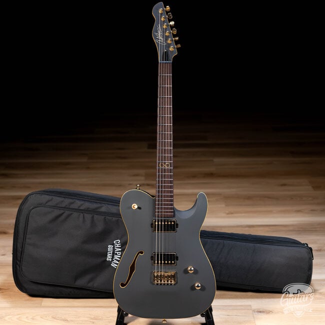 Chapman SAR63 Chris Robertson Semi Hollow Guitar w/ bag – Slate Black