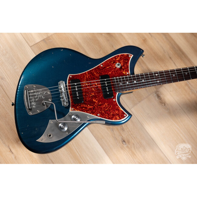 Novo Custom Serus J Guitar w/ Lollar P-90s & Chunky C Neck – Lake Como Blue