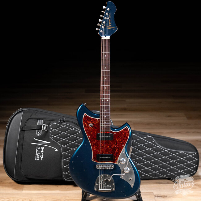 Novo Custom Serus J Guitar w/ Lollar P-90s & Chunky C Neck – Lake Como Blue