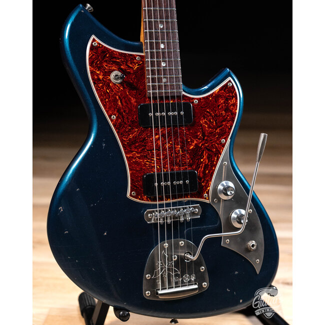 Novo Custom Serus J Guitar w/ Lollar P-90s & Chunky C Neck – Lake Como Blue