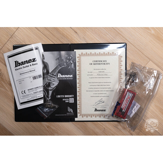 Ibanez J. Custom RG8570  Electric Guitar w/ Case – Black Rutile