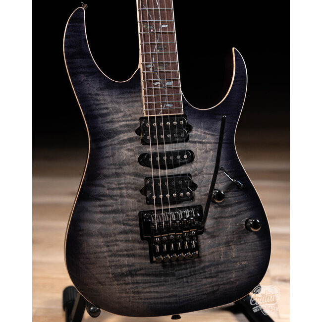 Ibanez J. Custom RG8570  Electric Guitar w/ Case – Black Rutile
