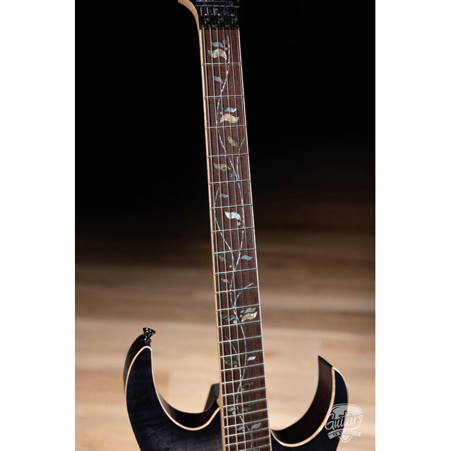 Ibanez J. Custom RG8570  Electric Guitar w/ Case – Black Rutile