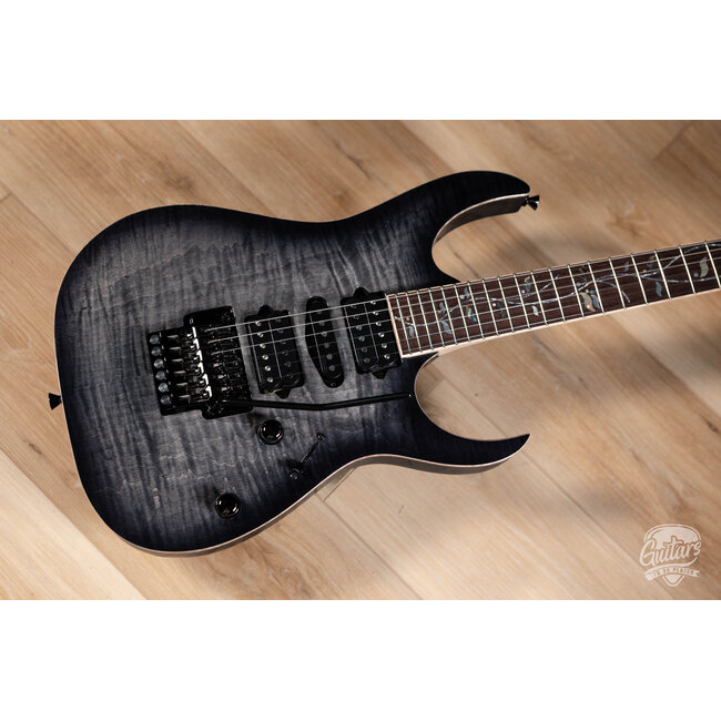 Ibanez J. Custom RG8570  Electric Guitar w/ Case – Black Rutile