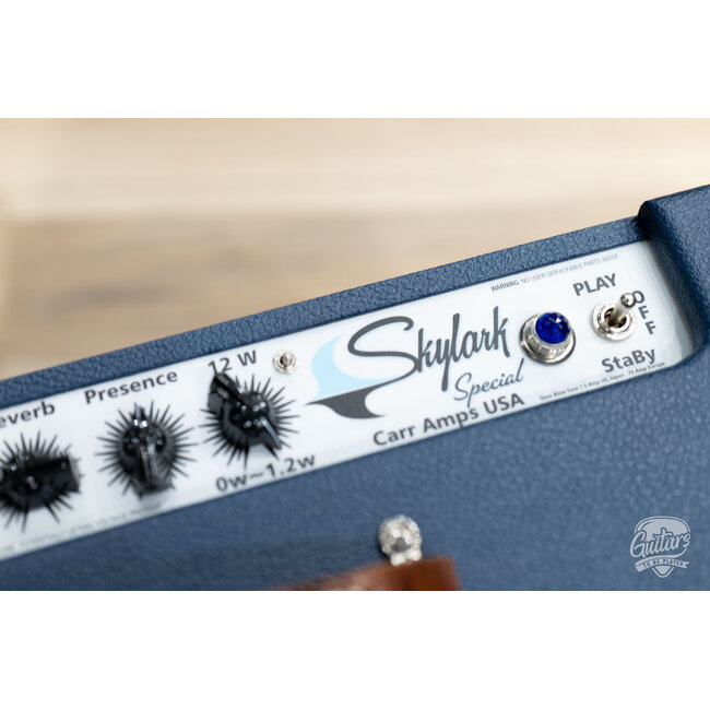 Carr Amps Skylark Special 12W 1x12” Combo – Navy Blue w/ Tan Handle