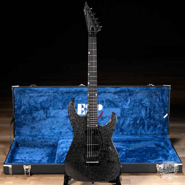 ESP USA M-II DX FR w/ Fishman Fluence & Floyd Rose – Black Sparkle