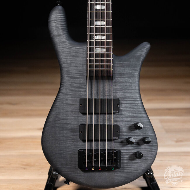 Spector Euro 5 LX Neck-Thru 5-String EMG Bass – Trans Black Stain Matte