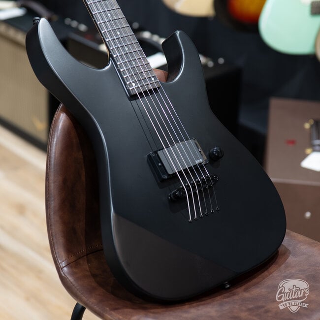 ESP E-II M-I NT Neck Thru EMG Guitar w/ Case – Black Satin (B-Stock)