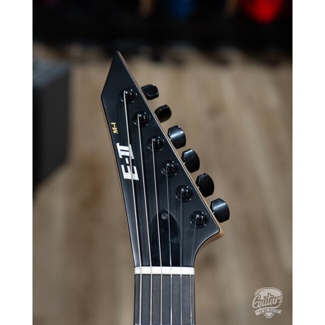 ESP E-II M-I NT Neck Thru EMG Guitar w/ Case – Black Satin (B-Stock)