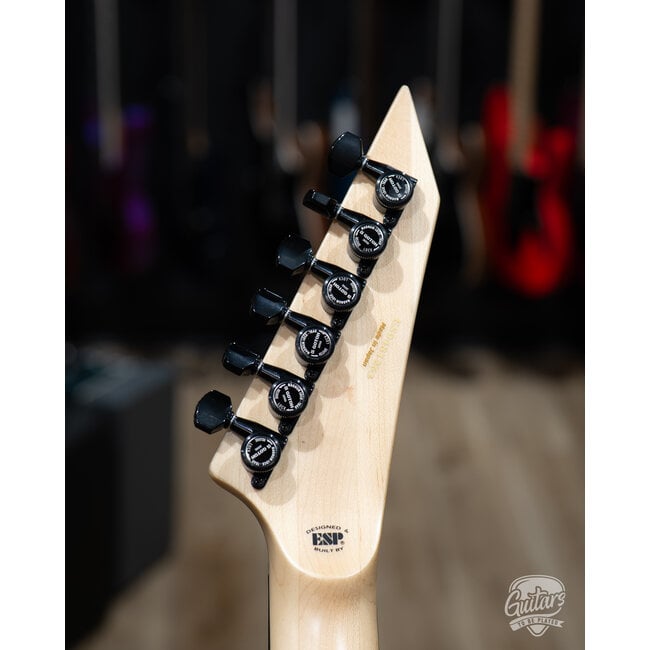 ESP E-II M-I NT Neck Thru EMG Guitar w/ Case – Black Satin (B-Stock)