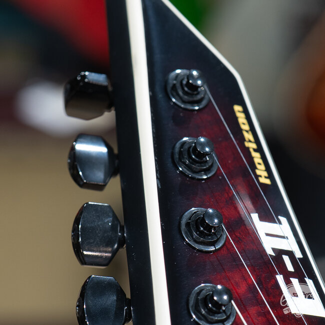 ESP E-II Horizon NT-II EMG w/ Case – See Thru Black Cherry Sunburst (B-stock)