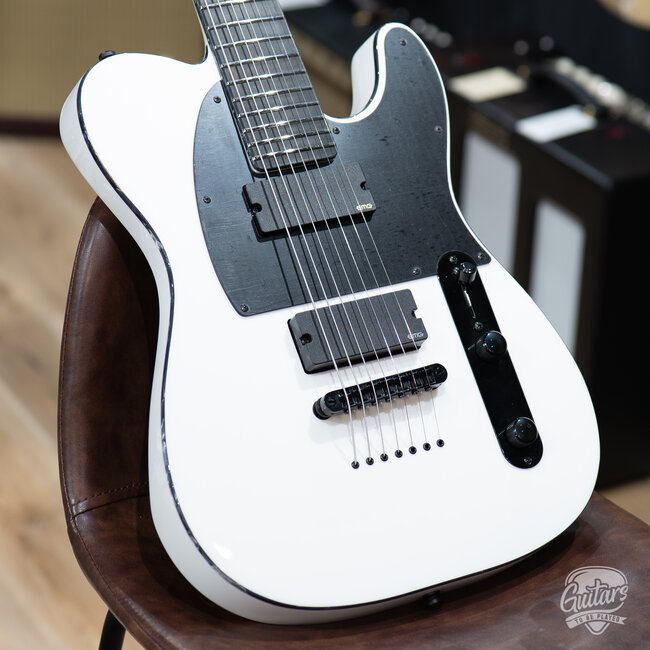 ESP E-II T-B7 Baritone 7-String EMG Guitar w/ Case – Snow White (B-stock)