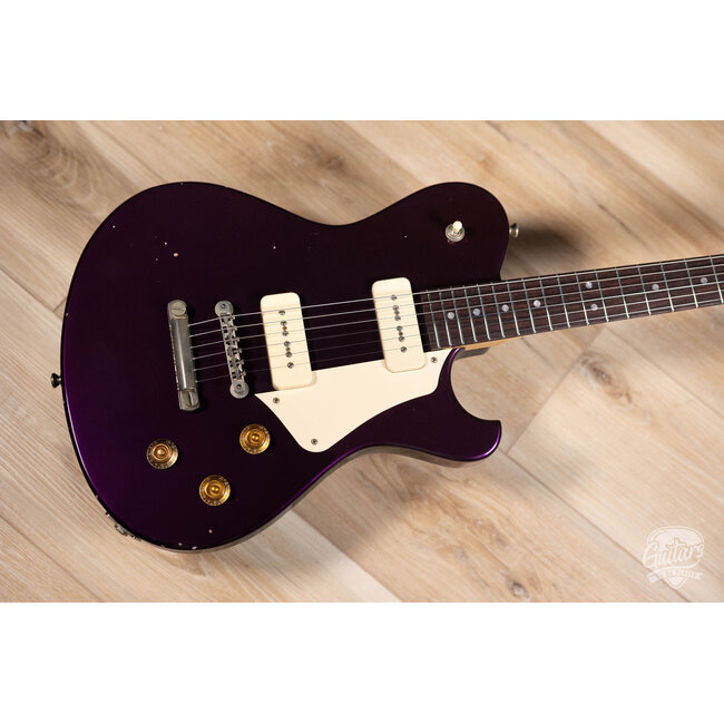 Starr Guitars Hustler Seymour Duncan P-90 Guitar w/ Case – Deep Lilac Pearl