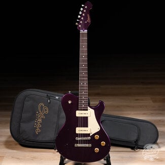 Starr Starr Guitars Hustler Seymour Duncan P-90 Guitar w/ Case – Deep Lilac Pearl