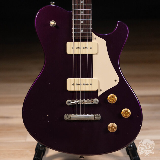 Starr Guitars Hustler Seymour Duncan P-90 Guitar w/ Case – Deep Lilac Pearl