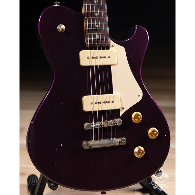 Starr Guitars Hustler Seymour Duncan P-90 Guitar w/ Case – Deep Lilac Pearl
