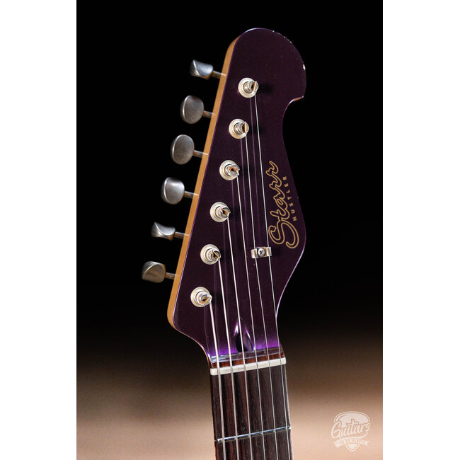 Starr Guitars Hustler Seymour Duncan P-90 Guitar w/ Case – Deep Lilac Pearl