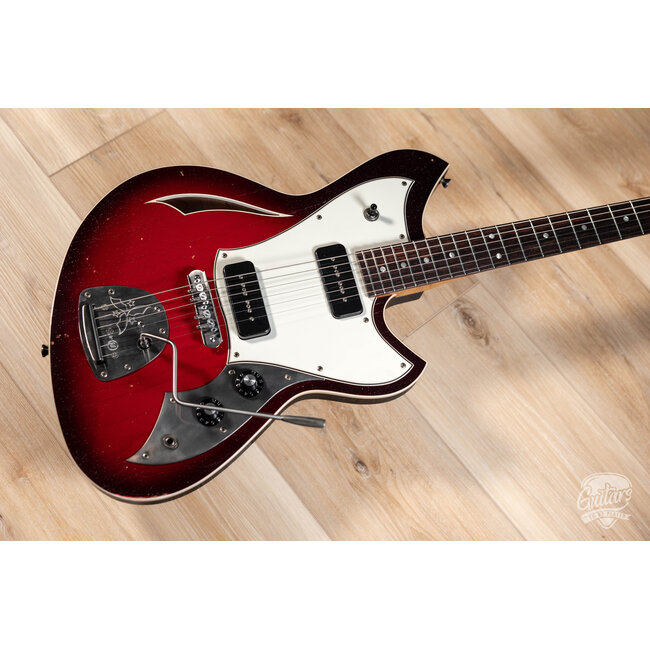 Novo Custom Miris J Semi-Hollow Guitar w/ Lollar P-90s – Silvertone Burst