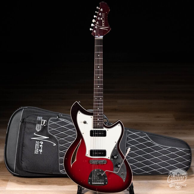 Novo Custom Miris J Semi-Hollow Guitar w/ Lollar P-90s – Silvertone Burst