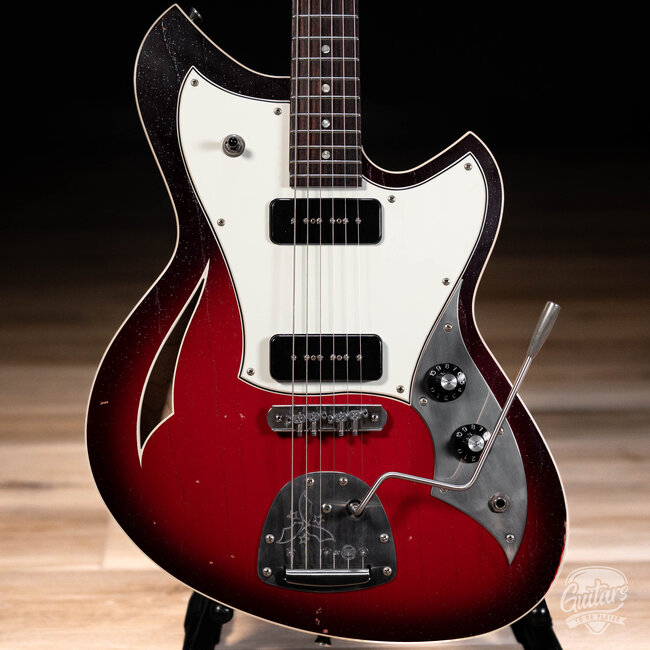 Novo Custom Miris J Semi-Hollow Guitar w/ Lollar P-90s – Silvertone Burst