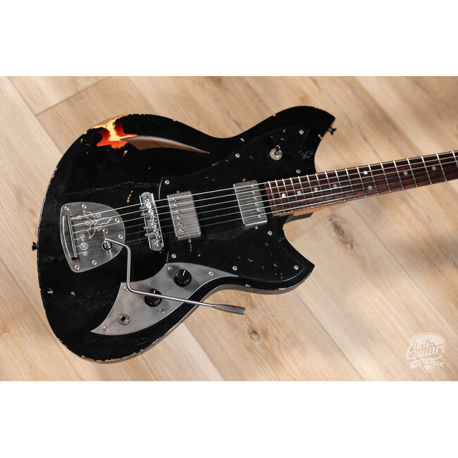 Novo Custom Miris JHH Semi-Hollow w/ Fralin Modern PAF's – Bull Black/3TSB