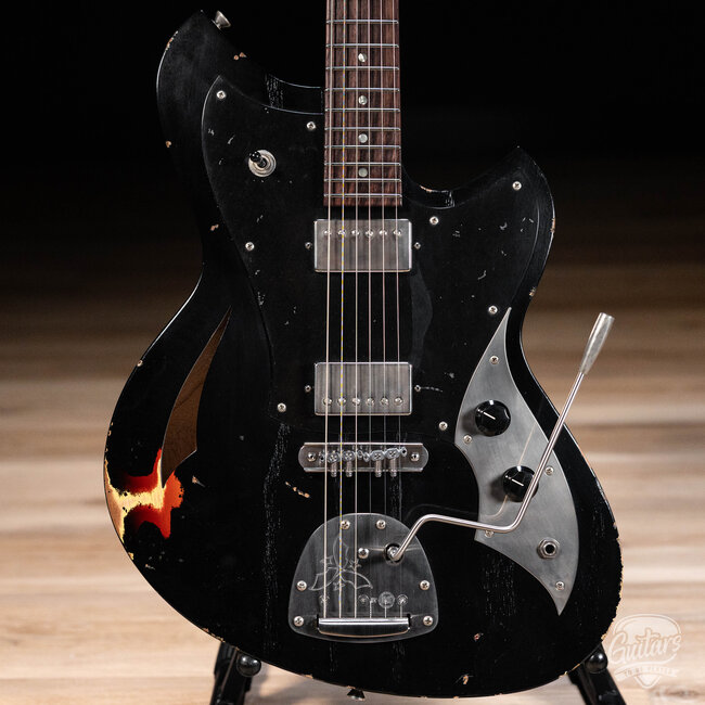 Novo Custom Miris JHH Semi-Hollow w/ Fralin Modern PAF's – Bull Black/3TSB