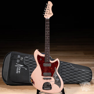 Novo Novo Dealer Limited Nucleus Serus J Guitar – Shell Pink over ‘64 3-Tone Burst
