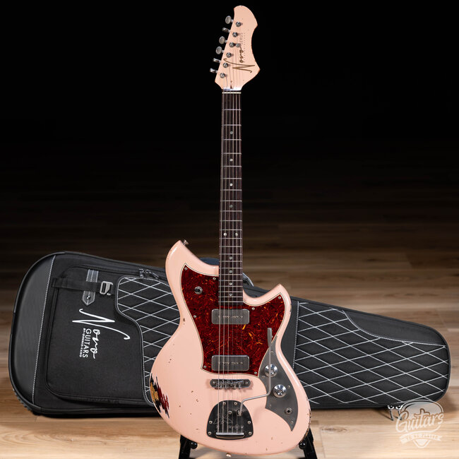 Novo Dealer Limited Nucleus Serus J Guitar – Shell Pink over ‘64 3-Tone Burst