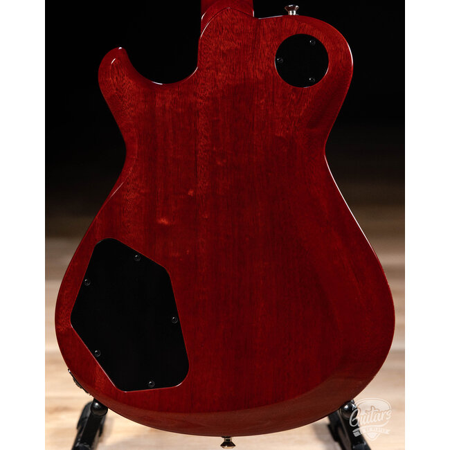 Knaggs Kenai T2 Flame Top Hollowbody Guitar w/ Wraptail–Dark CherryBurst (Gloss)