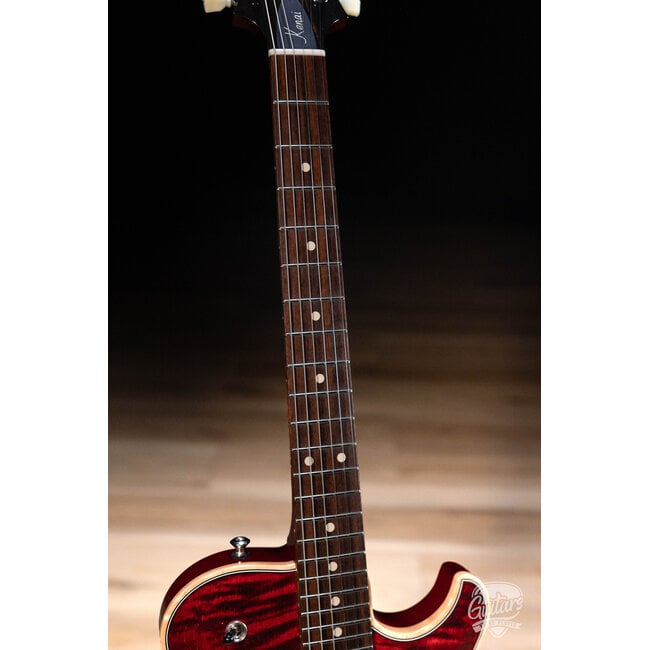 Knaggs Kenai T2 Flame Top Guitar w/ Rosewood Fretboard – Burgundy (Gloss)