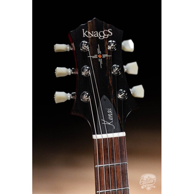 Knaggs Kenai T2 Flame Top Guitar w/ Rosewood Fretboard – Burgundy (Gloss)