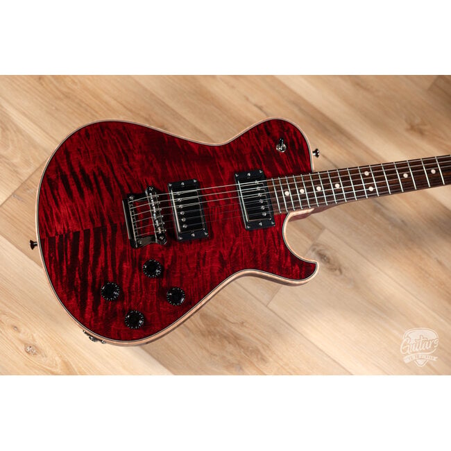Knaggs Kenai T2 Flame Top Guitar w/ Rosewood Fretboard – Burgundy (Gloss)