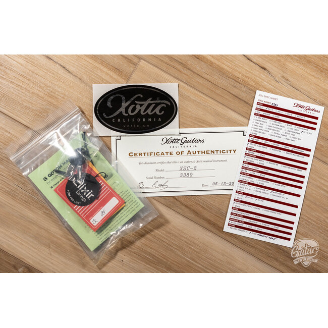 Xotic XSC-2 HSS S-Style w/ Roasted Flame Maple Neck – Fiesta Red