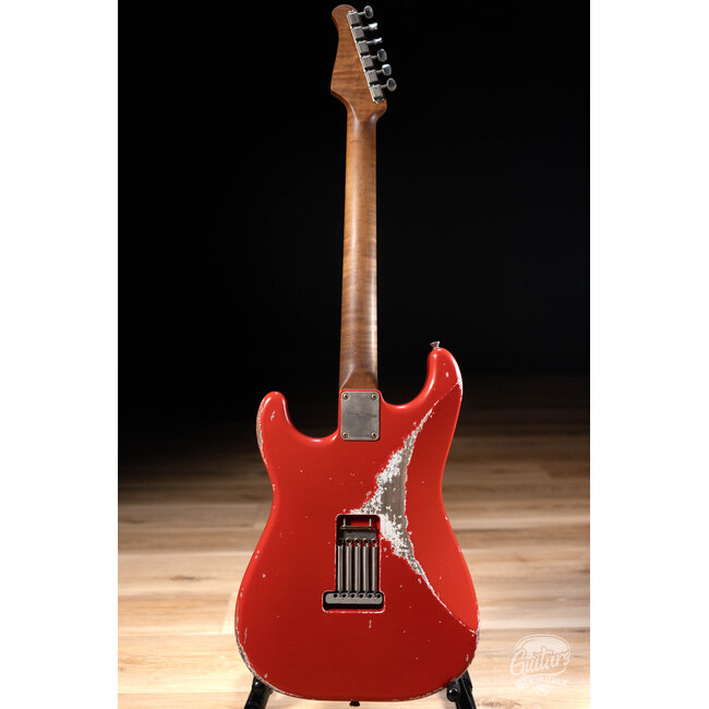 Xotic XSC-2 HSS S-Style w/ Roasted Flame Maple Neck – Fiesta Red