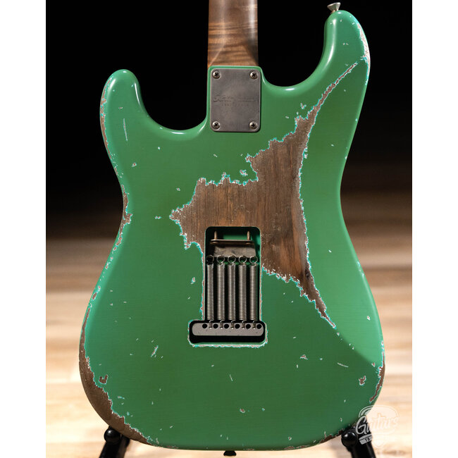 Xotic XSC-2 HSS S-Style w/ Roasted Flame Maple Neck – Seafoam Green