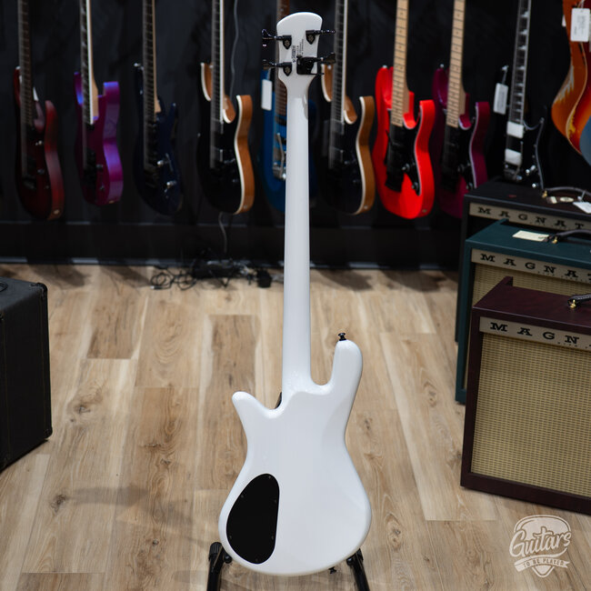 2023 Spector Ethos HP 4-String EMG Bass Guitar w/ Gigbag – White Sparkle Gloss