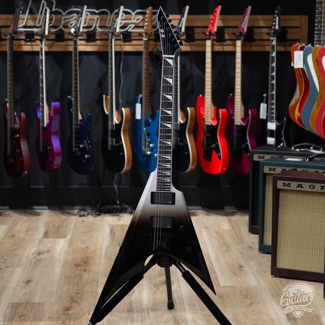 ESP E-II Arrow NT EMG Electric Guitar w/ Case – Black Silver Fade (B-stock)