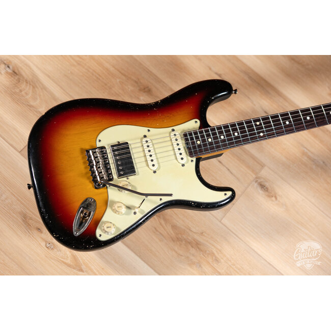 Shabat Lynx HSS 1-Piece Swamp Ash S-Style w/ Stainless Frets – 3-Tone Sunburst