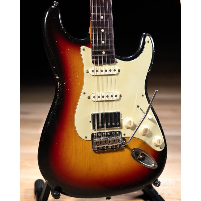 Shabat Lynx HSS 1-Piece Swamp Ash w/ Plain Maple Neck & RW – 3-Tone Sunburst